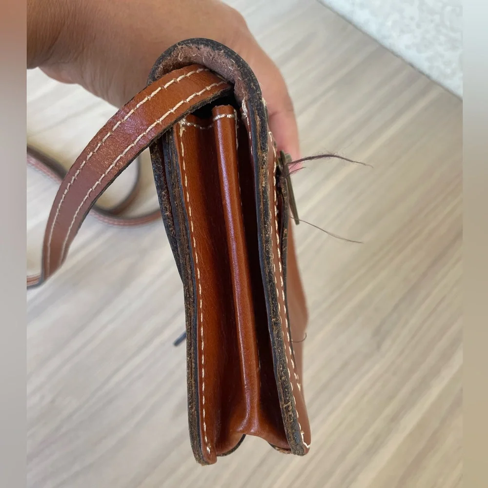 Patricia Nash Tan Leather Crossbody Bag